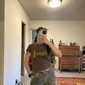 American Eagle Outfitters Brown Tee